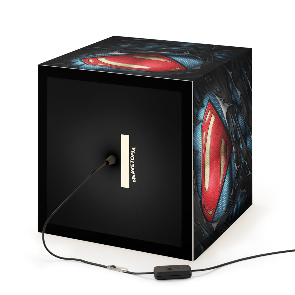 Superman Light Cube Lamp - Superhero Nightlight Decor