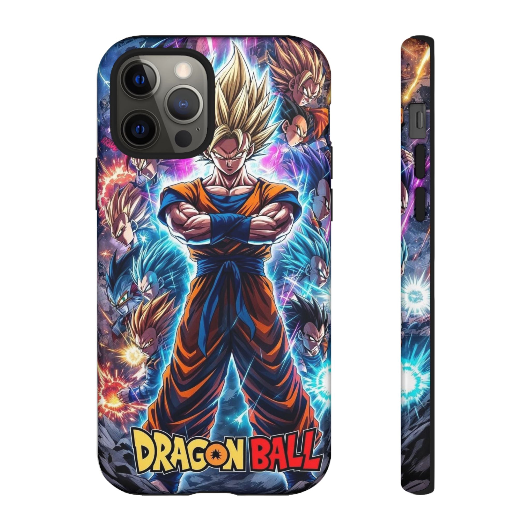 Dragon Ball Super Saiyan Phone Case — Goku Anime Tough Case