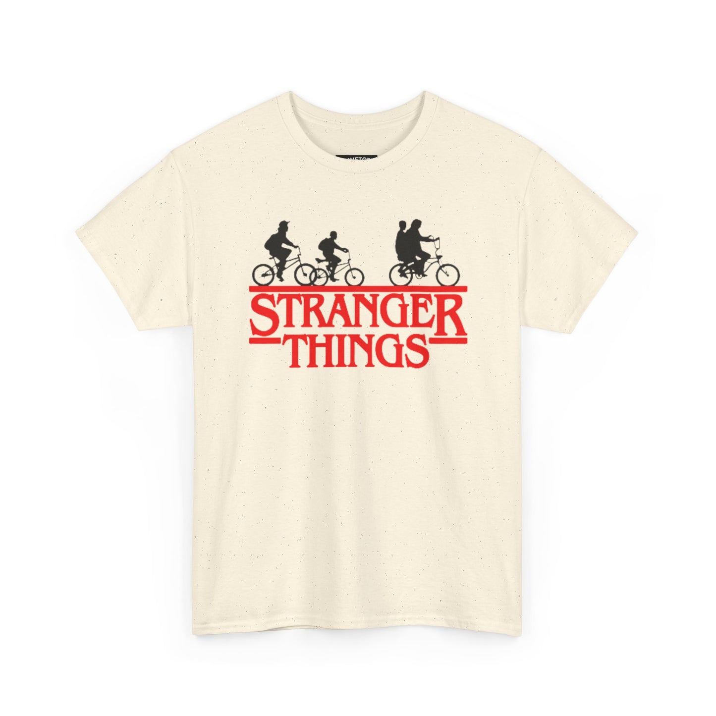 Stranger Things Retro Style Logo Bike Silhouette Tee