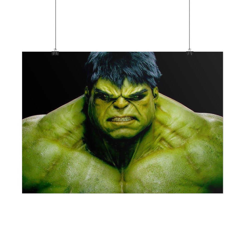 Hulk Lightning Poster — Marvel Vibrant Superhero Wall Art (Rolled Poster)