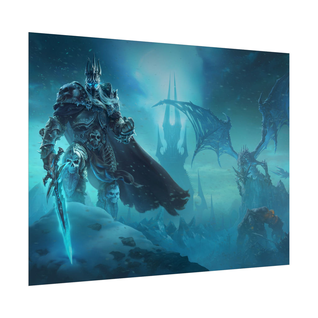 Lich King Fantasy Art Print - World of Warcraft