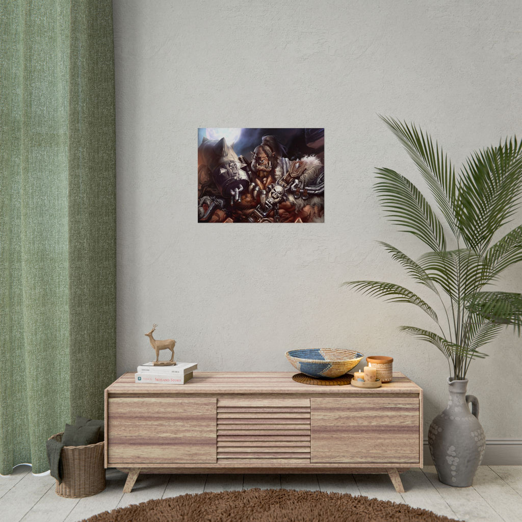 Garrosh Hellscream Fantasy Art Print - World of Warcraft