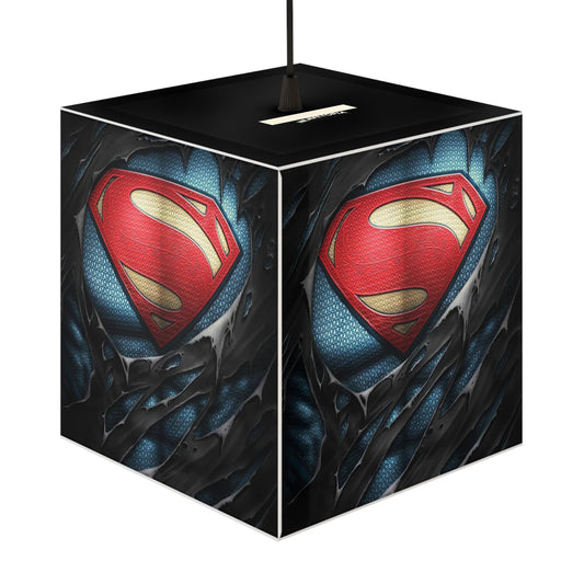 Superman Light Cube Lamp - Superhero Nightlight Decor