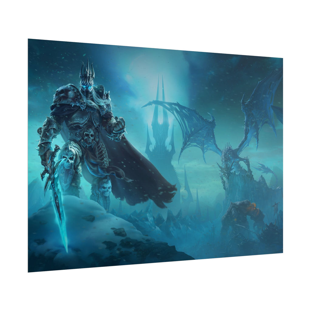 Lich King Fantasy Art Print - World of Warcraft