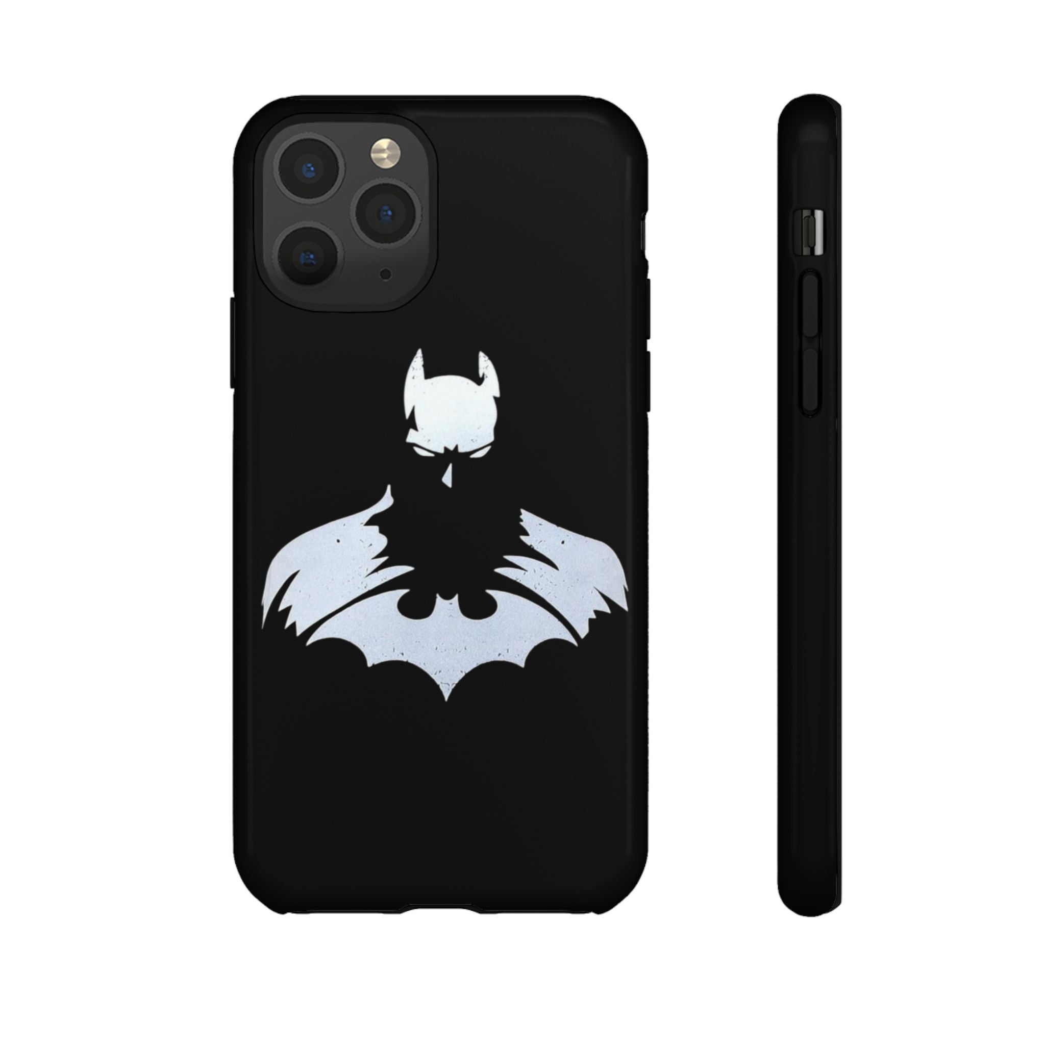 Batman Silhouette Tough Phone Case — Dark Knight Black Protective Cover
