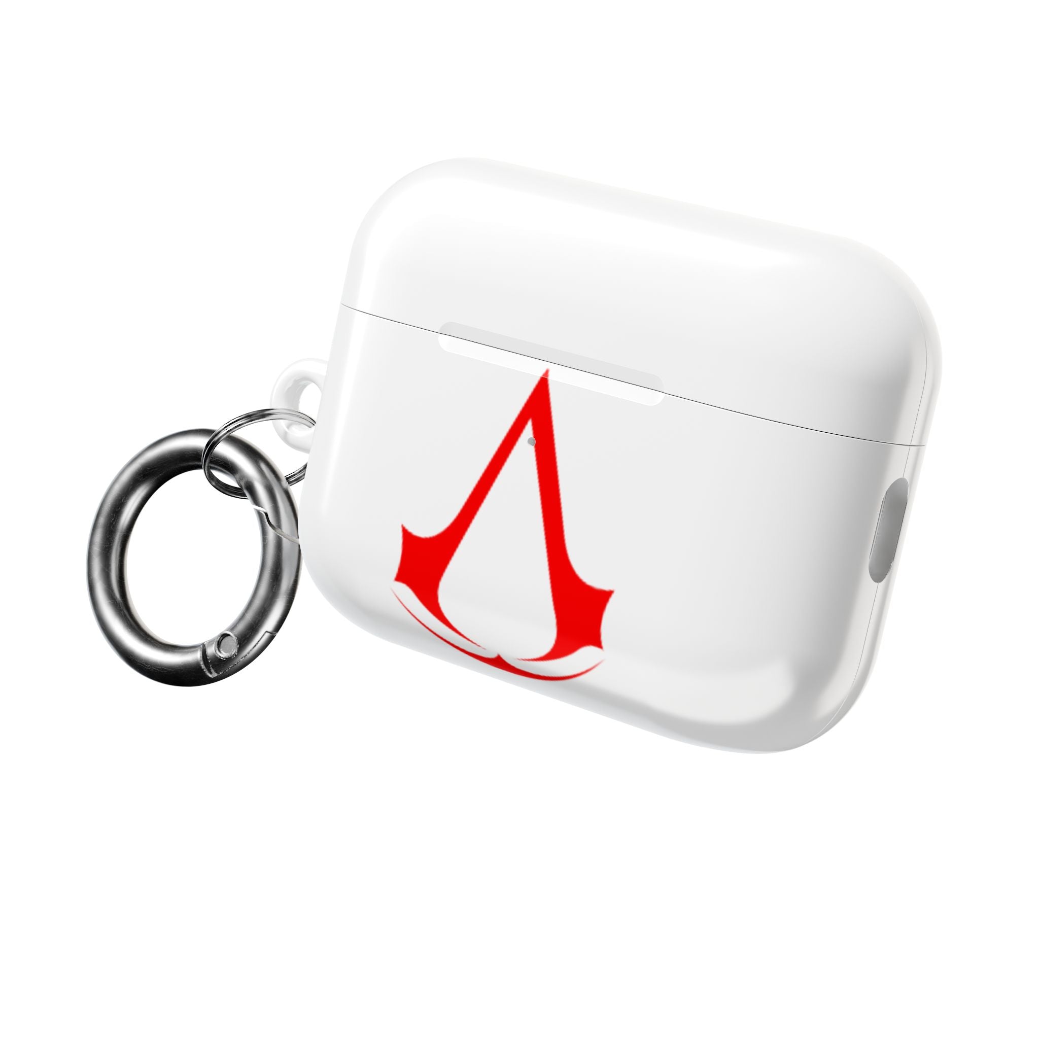 Assassins Creed Emblem AirPod Case — Red Gaming Logo Protective Cover