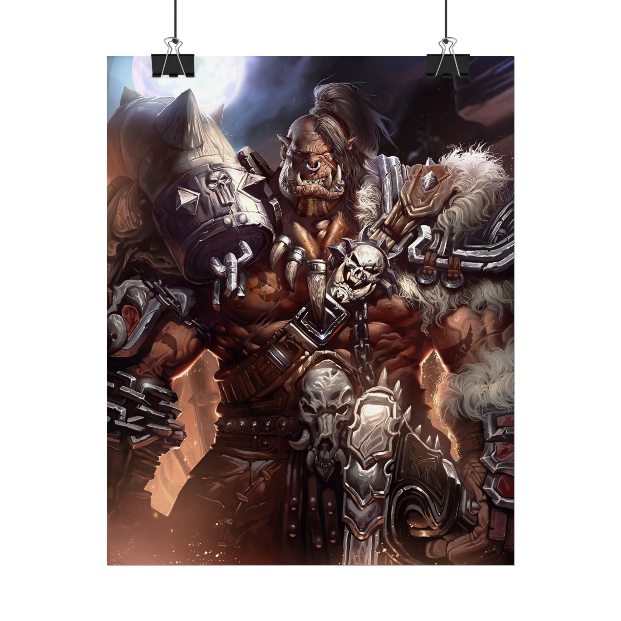 Garrosh Hellscream Fantasy Art Print - World of Warcraft