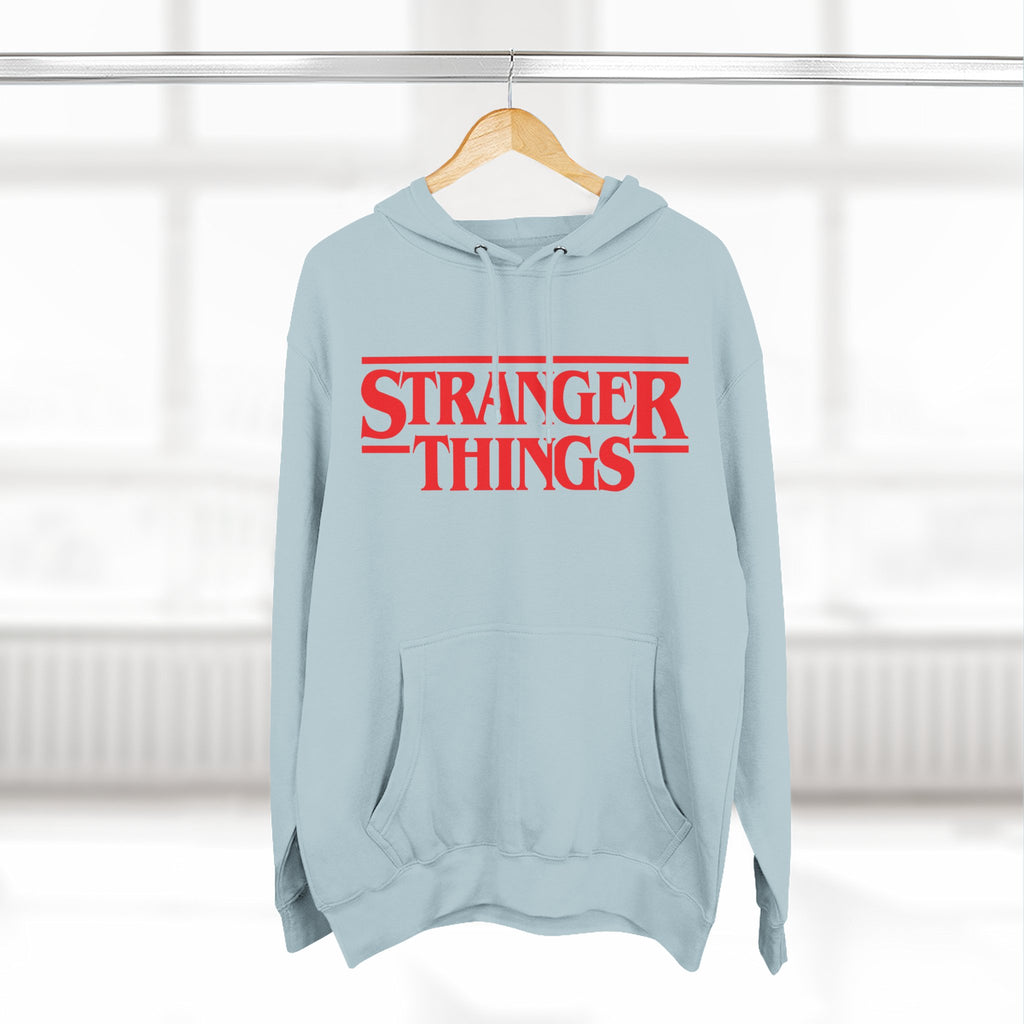 Stranger Things Fleece Hoodie – Retro Outline Logo Pullover