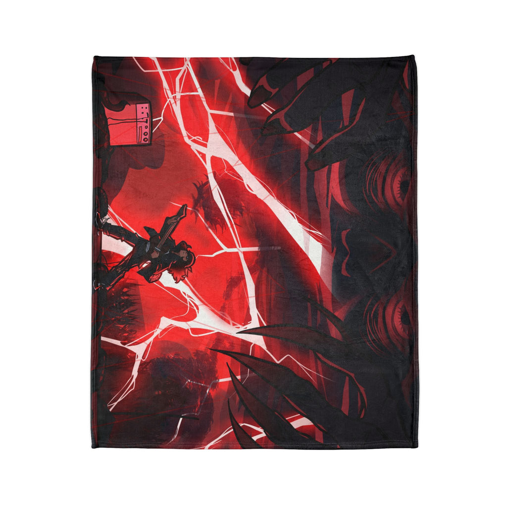 Stranger Things - Eddie Munson in Upside Down with Guitar - Throw Blanket