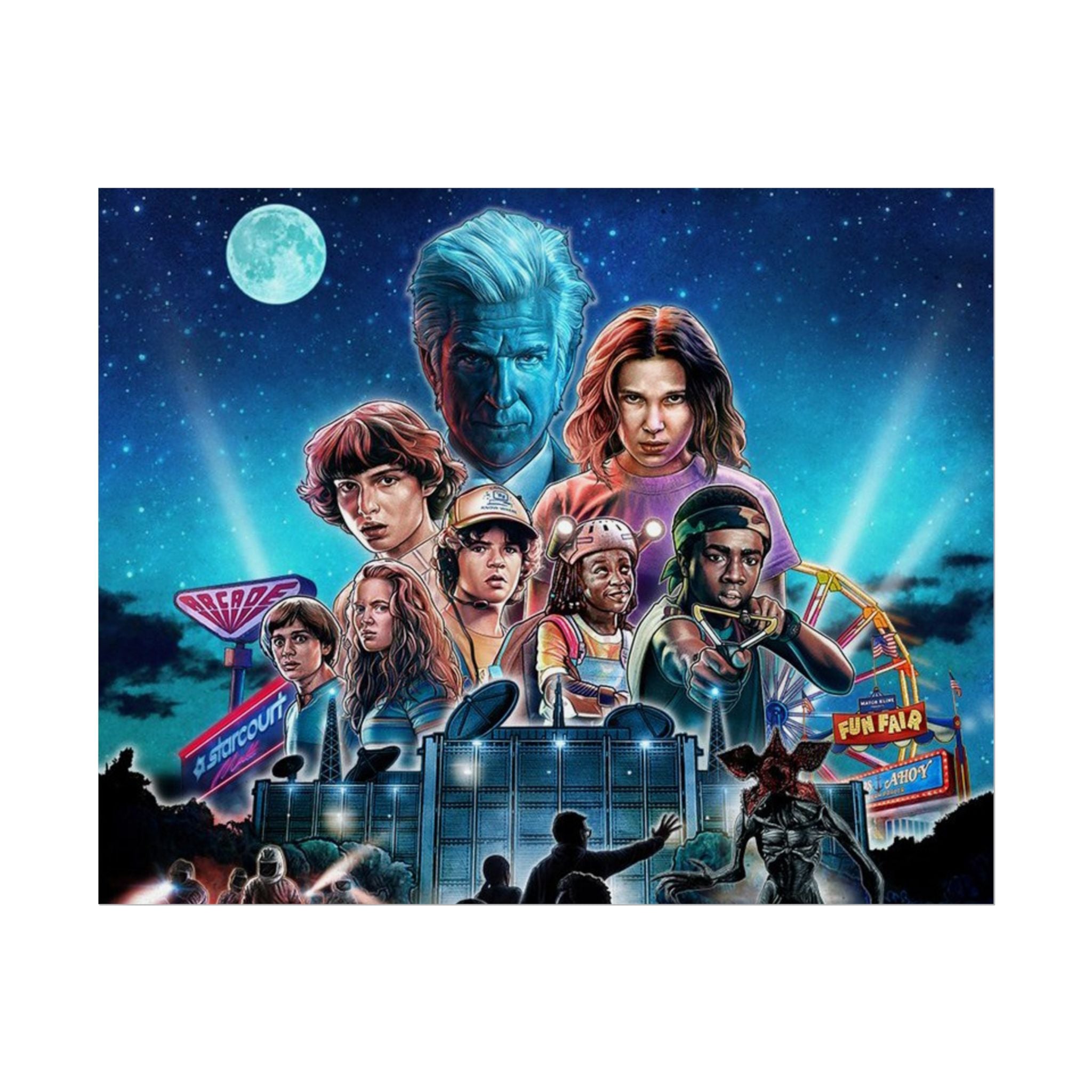 Stranger Things Cast Poster - Stranger Kids