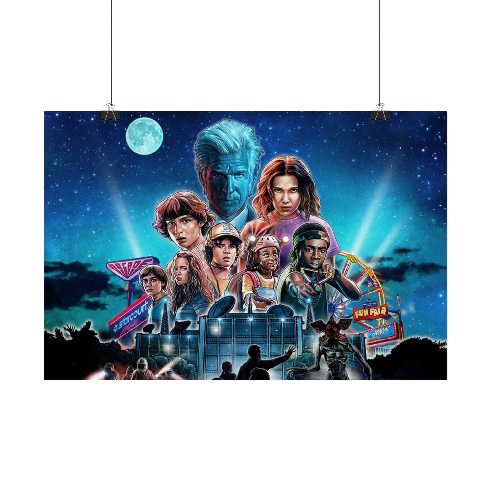 Stranger Things Cast Poster - Stranger Kids