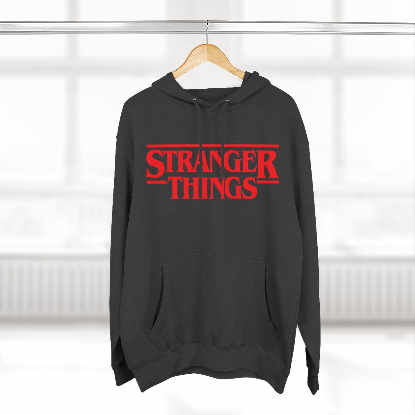 Stranger Things Fleece-Kapuzenpullover – Retro Outline Logo Pullover