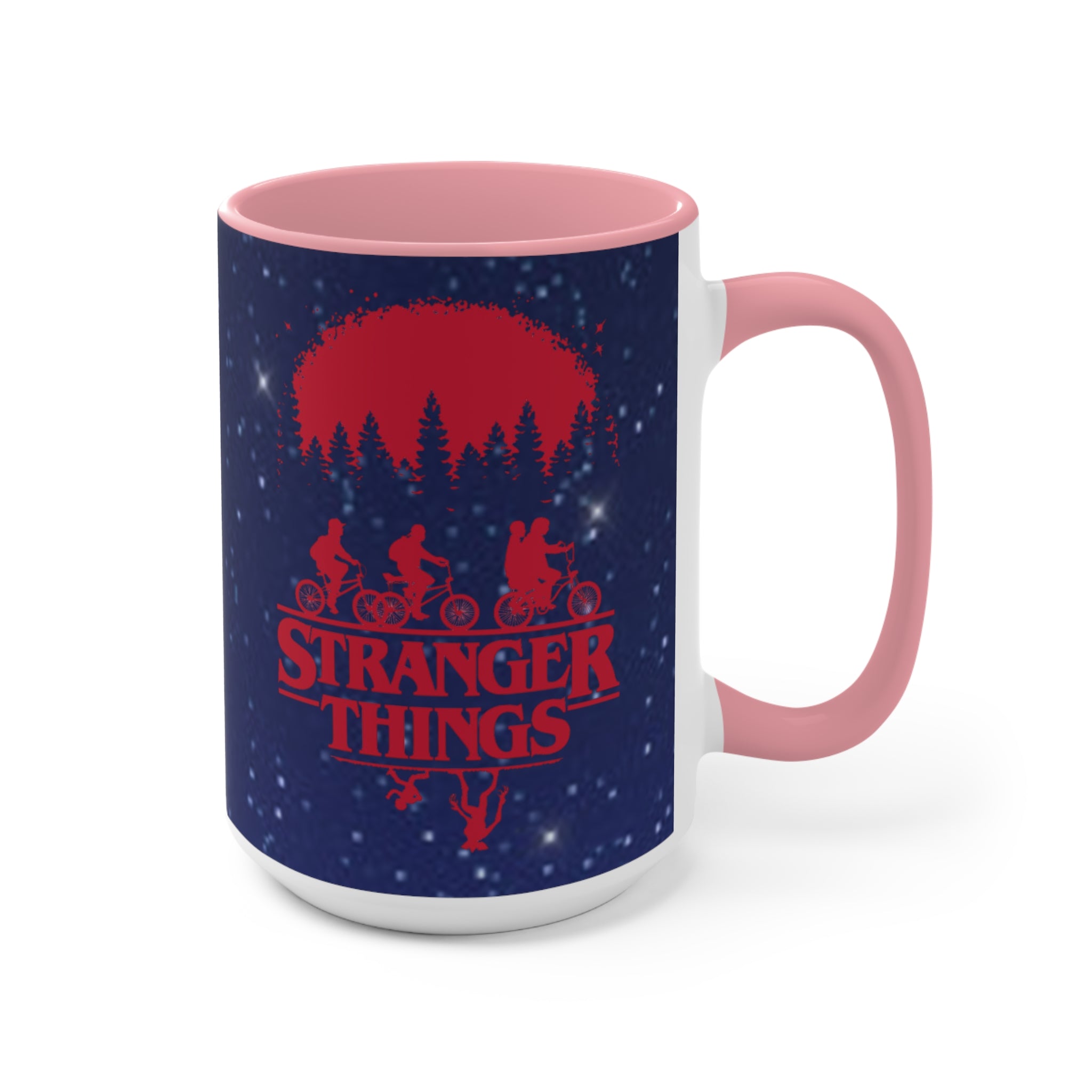 Stranger Things Accent Mug — Retro 80s Sci‑Fi Night Sky Design Demigorgon - Limited Edition