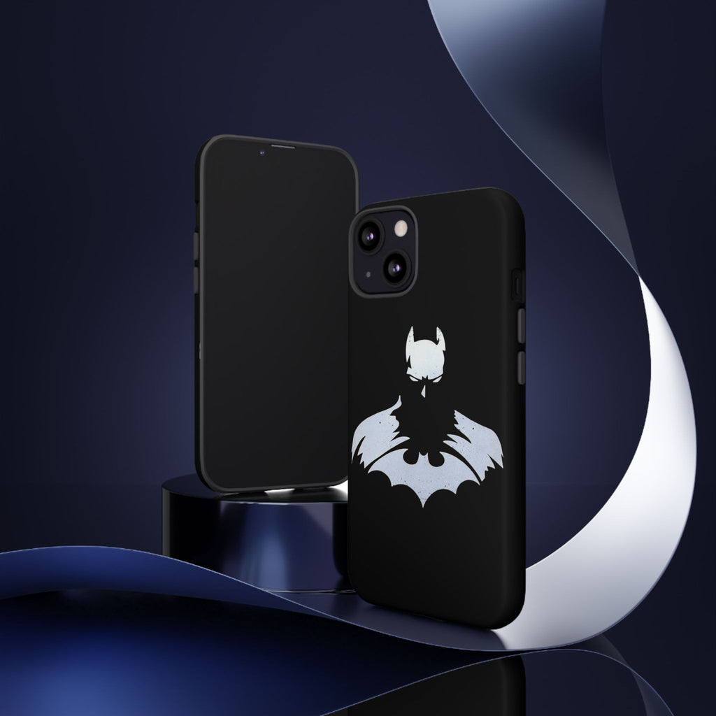 Batman Silhouette Tough Phone Case — Dark Knight Black Protective Cover