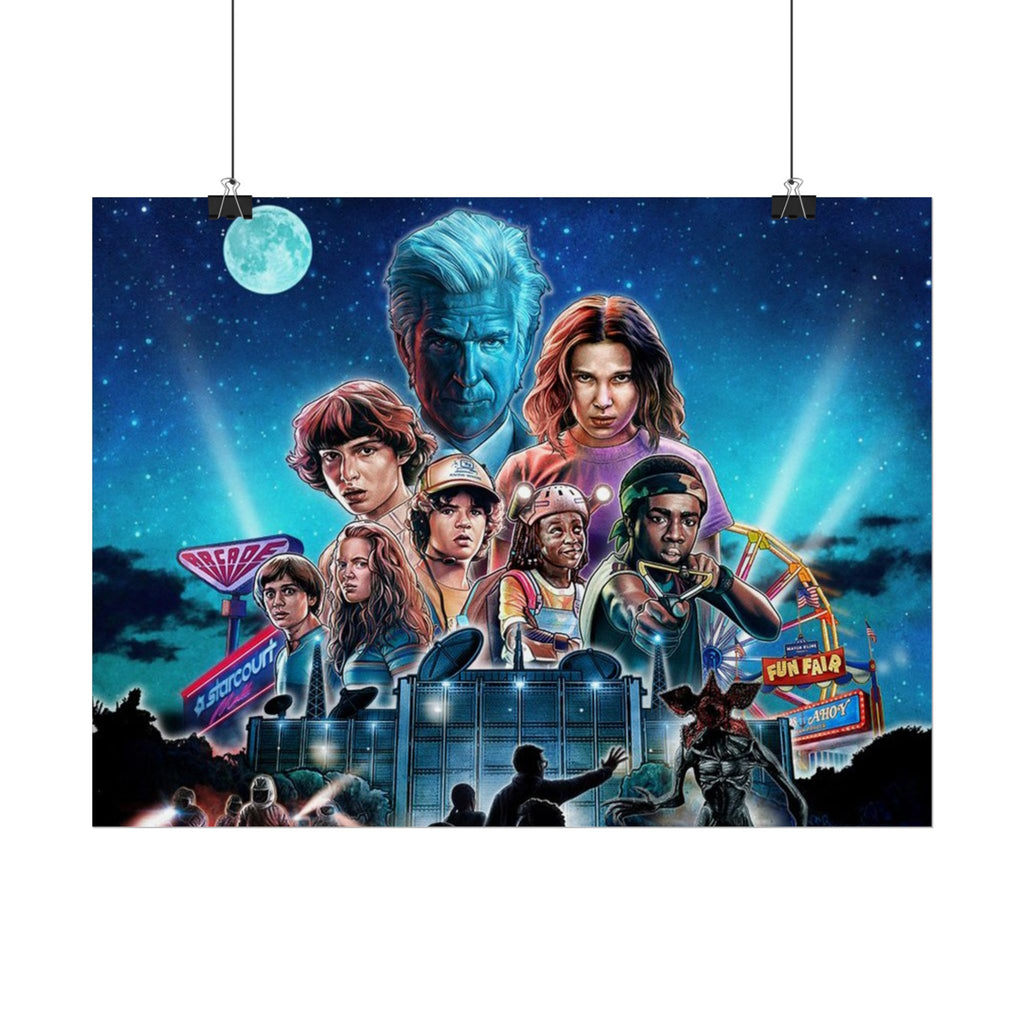Stranger Things Cast Poster - Stranger Kids