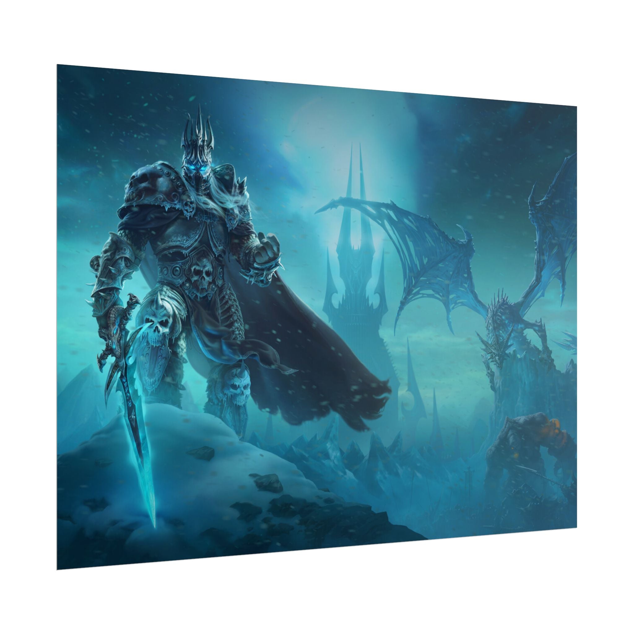 Lich King Fantasy Art Print - World of Warcraft