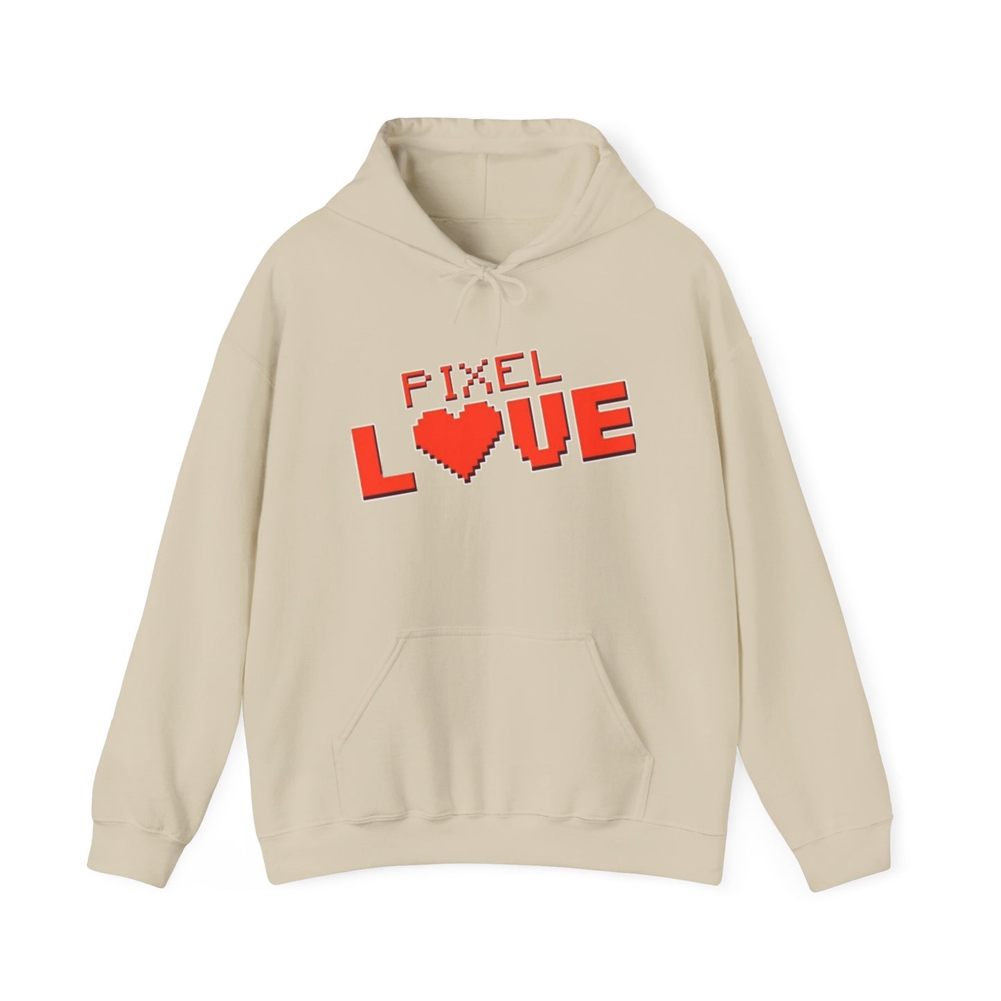 Pixel Love Hoodie – Retro 8-Bit Herz Gamer Valentinstags-Sweatshirt