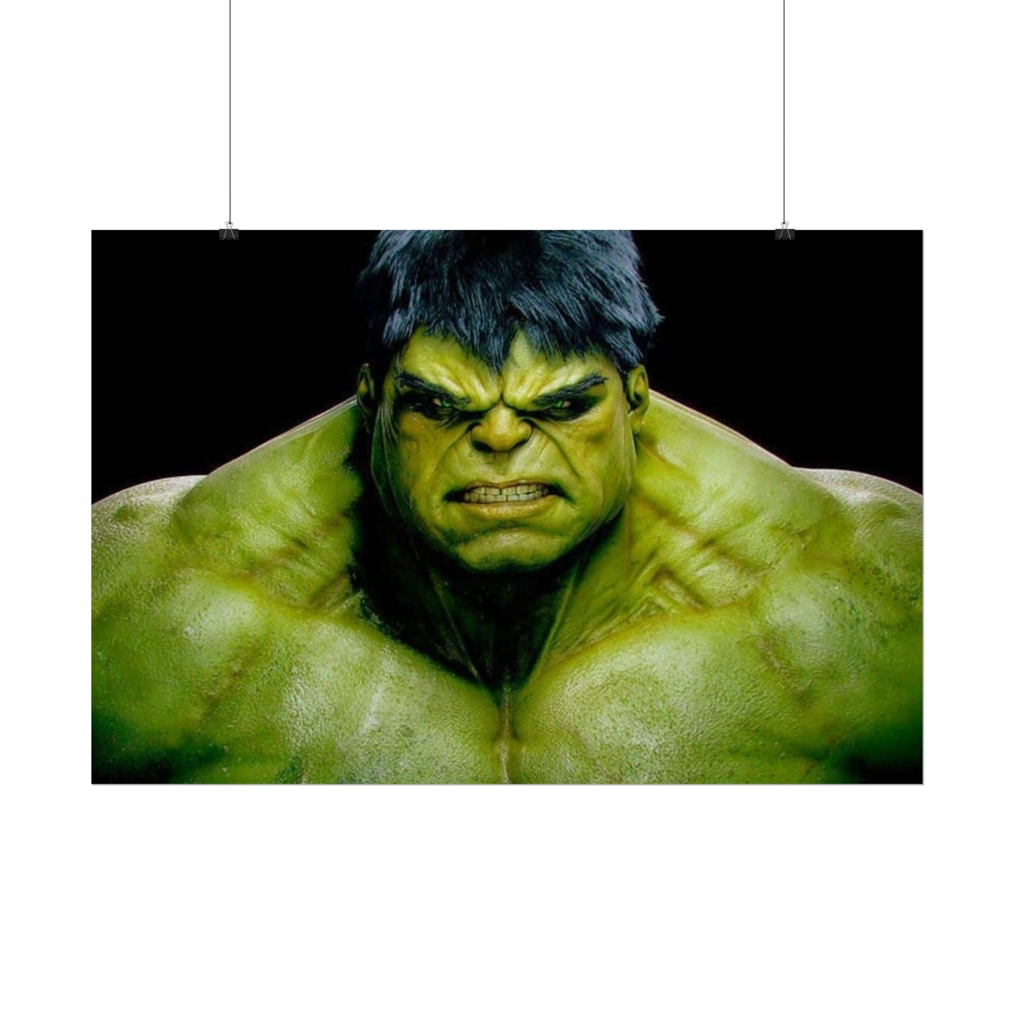 Hulk Lightning Poster — Marvel Vibrant Superhero Wall Art (Rolled Poster)