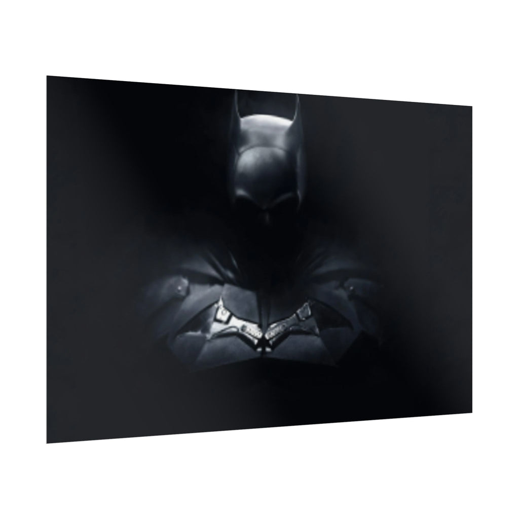 Dark Batman Bust Rolled Poster | Noir Superhero Wall Art