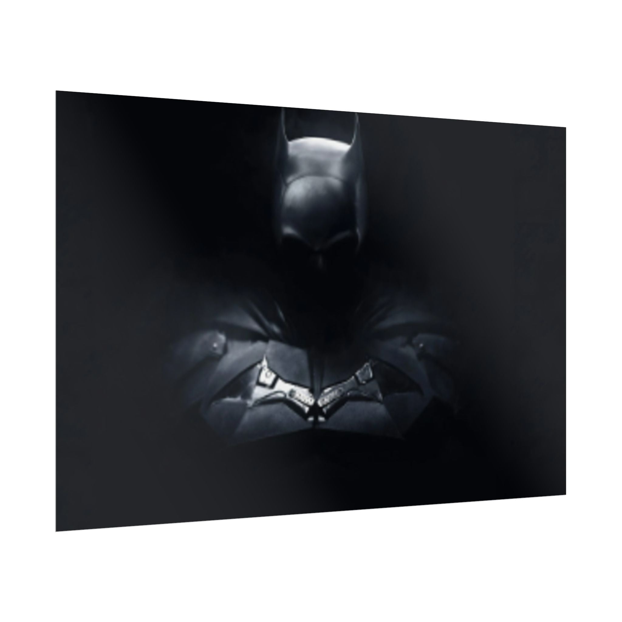 Dark Batman Bust Rolled Poster | Noir Superhero Wall Art
