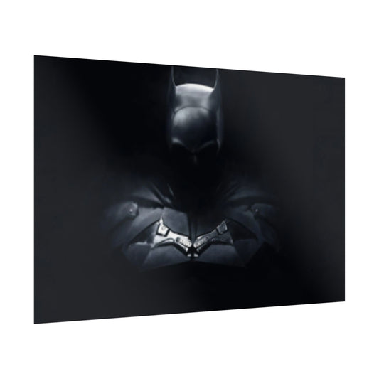 Dark Batman Bust Rolled Poster | Noir Superhero Wall Art