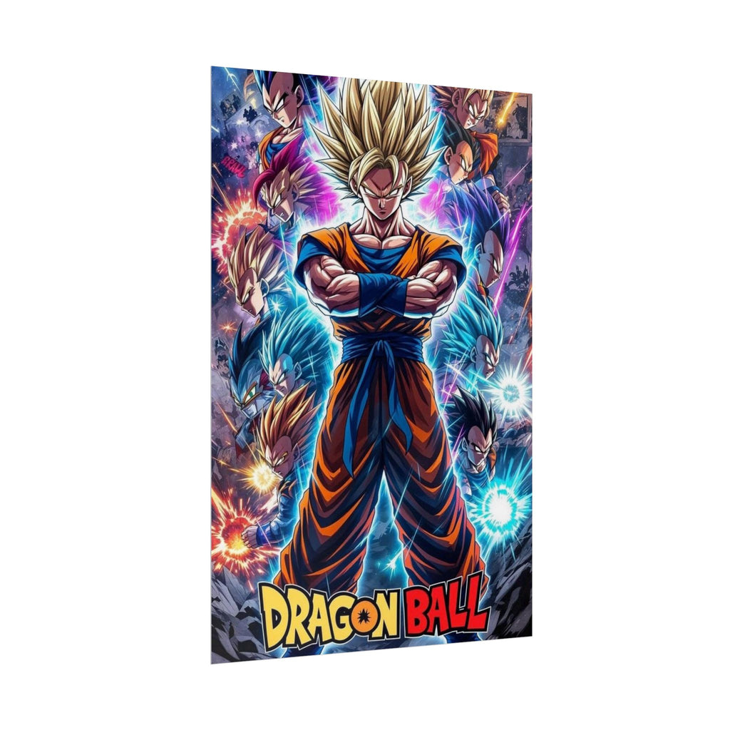 Dragon Ball Super Saiyan Goku Rolled Poster – Anime Wall Art Dragon Ball