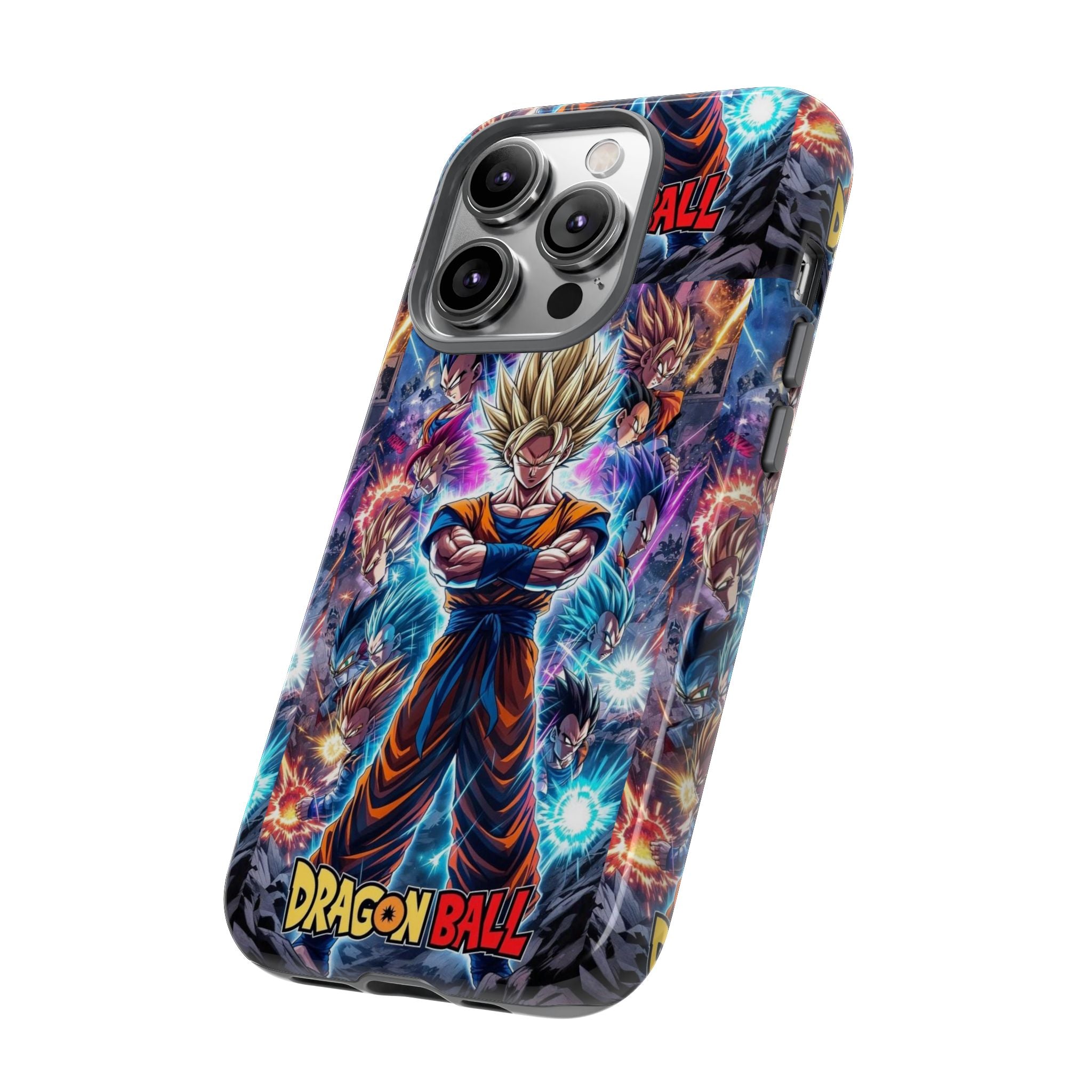Dragon Ball Super Saiyan Phone Case — Goku Anime Tough Case