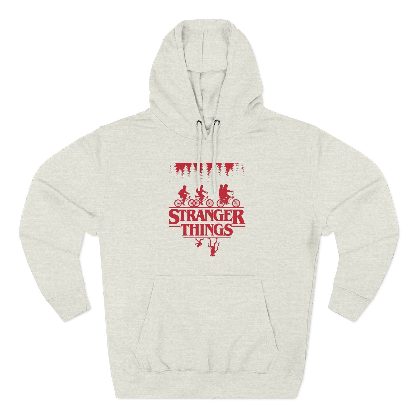 Stranger Things Fleece Hoodie – Retro-Umriss-Logo-Pullover