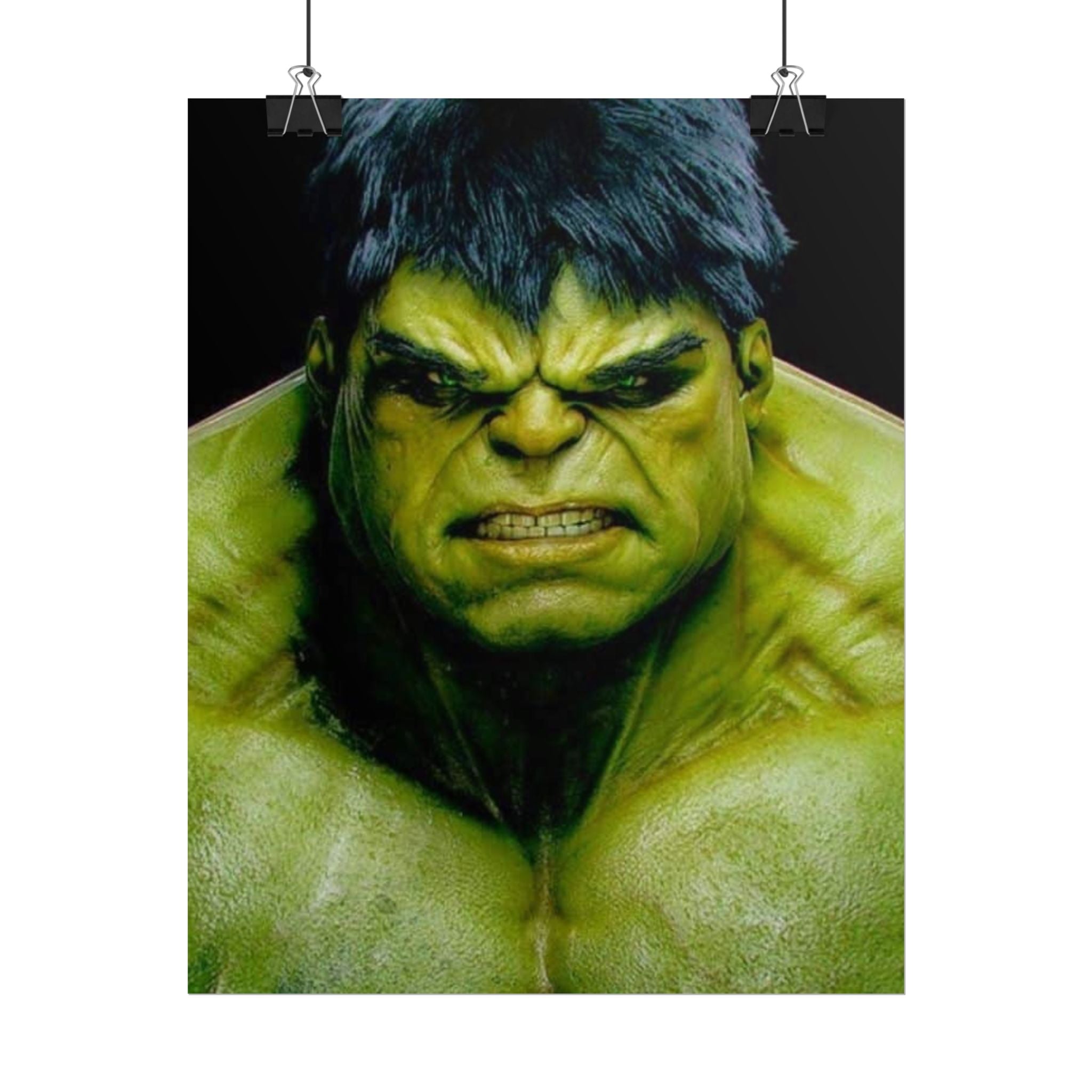 Hulk Lightning Poster — Marvel Vibrant Superhero Wall Art (Rolled Poster)