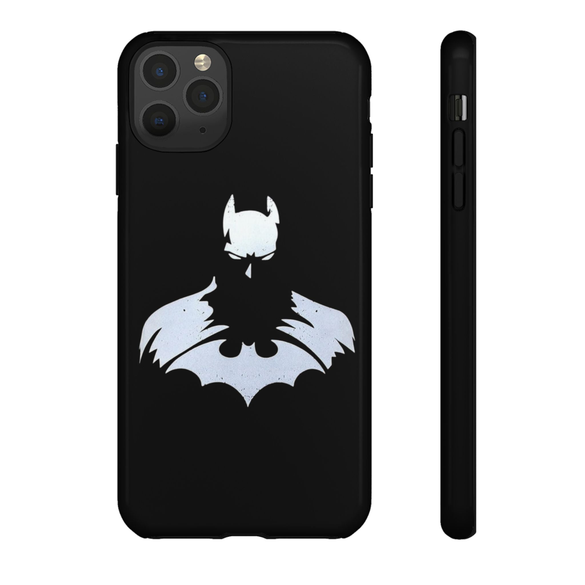Batman Silhouette Tough Phone Case — Dark Knight Black Protective Cover