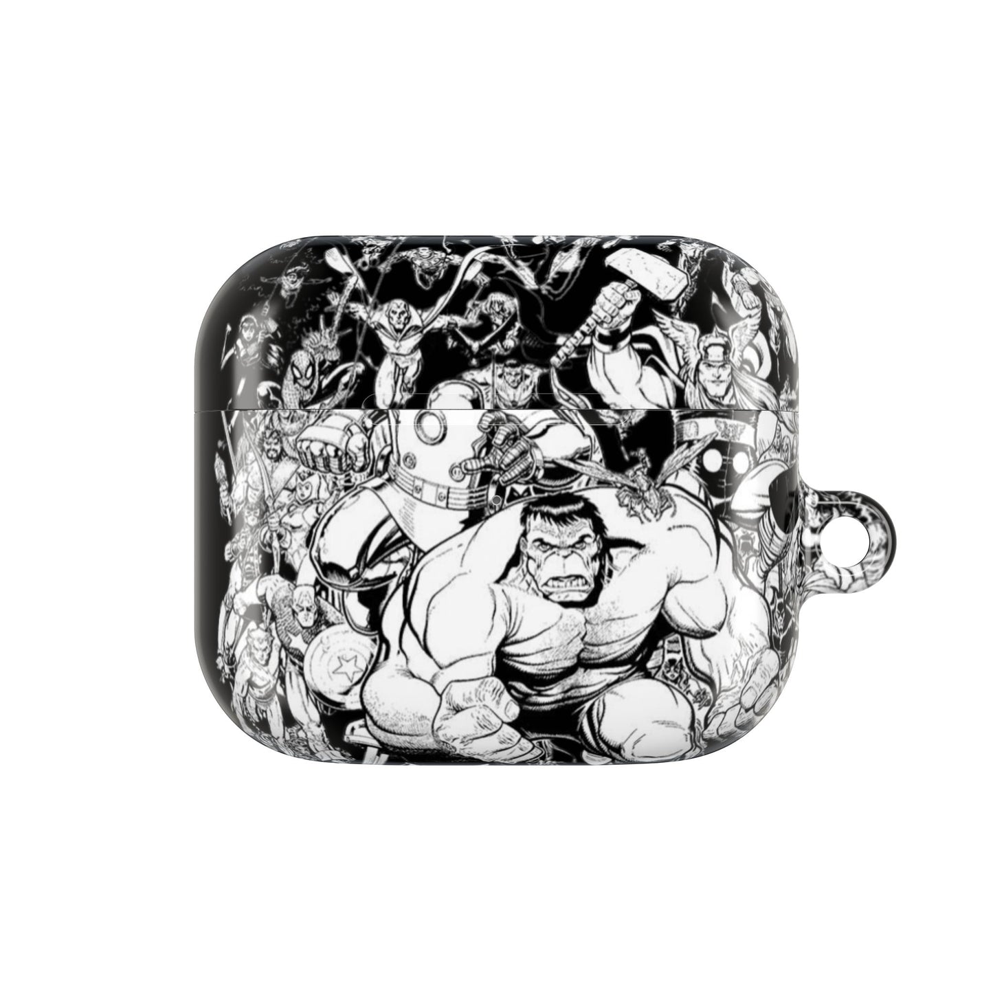 AirPod Hülle – Marvel Schwarz-Weiß-Stil