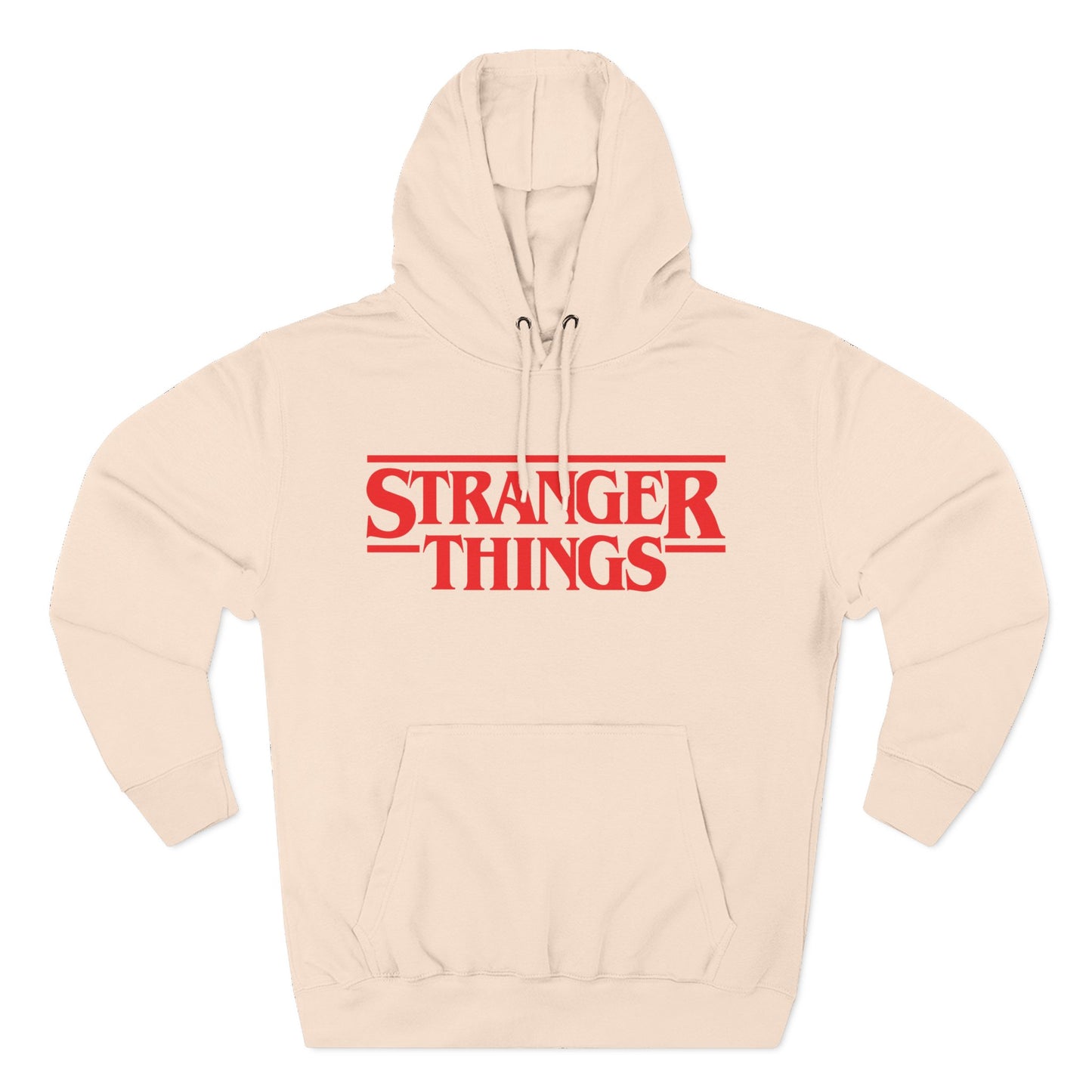 Stranger Things Fleece-Kapuzenpullover – Retro Outline Logo Pullover
