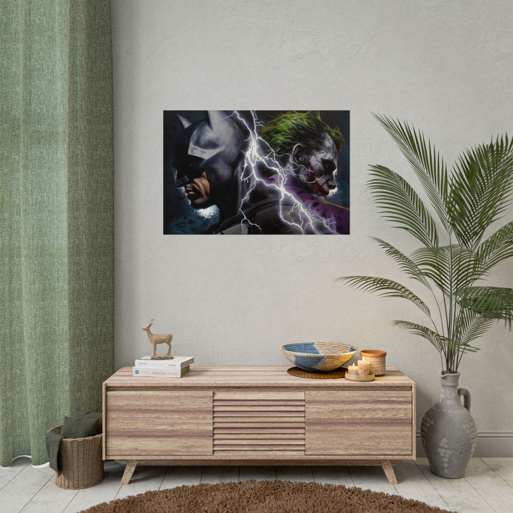 Batman vs Joker Lightning Poster