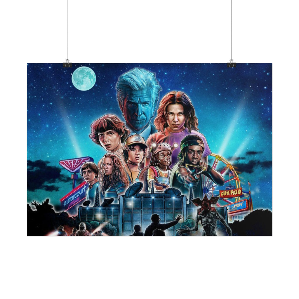Stranger Things Cast Poster - Stranger Kids