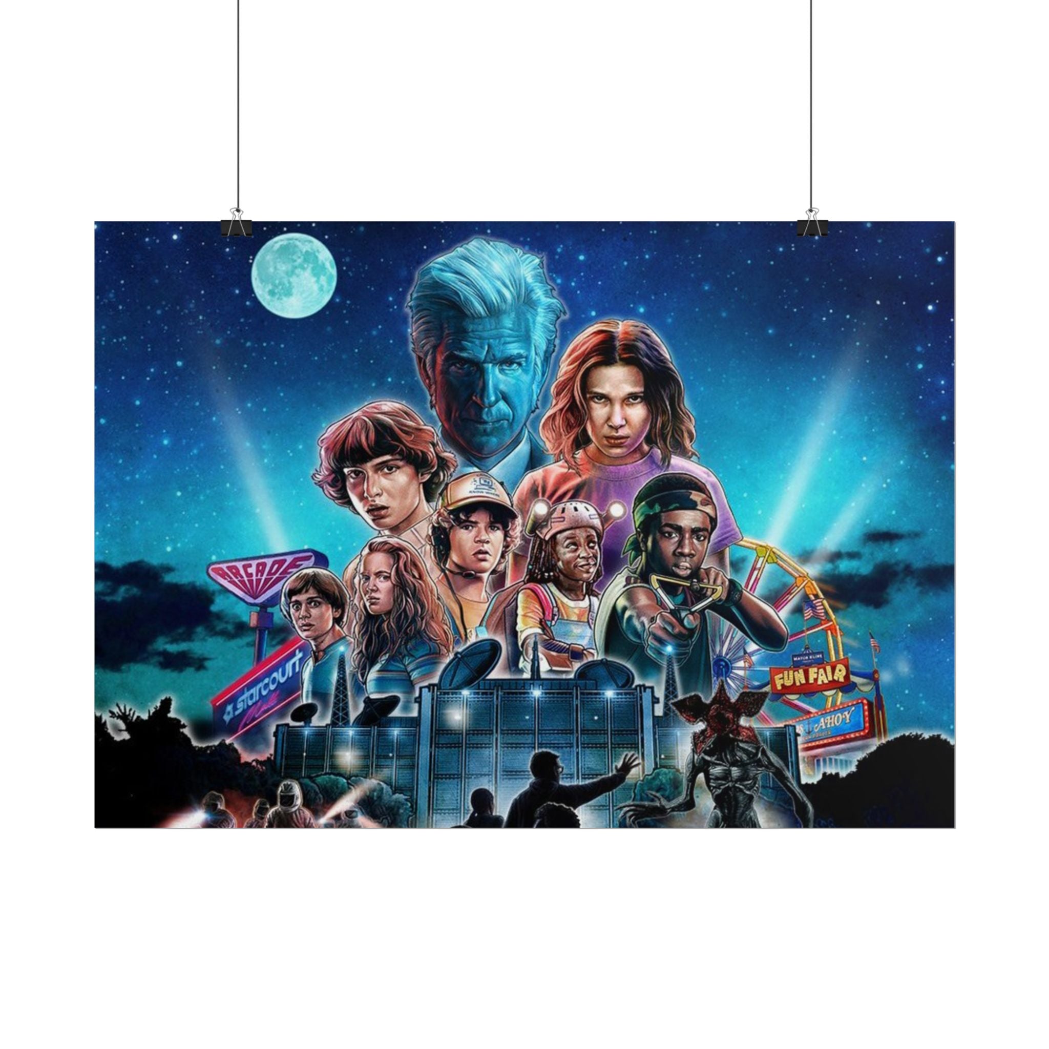 Stranger Things Cast Poster - Stranger Kids