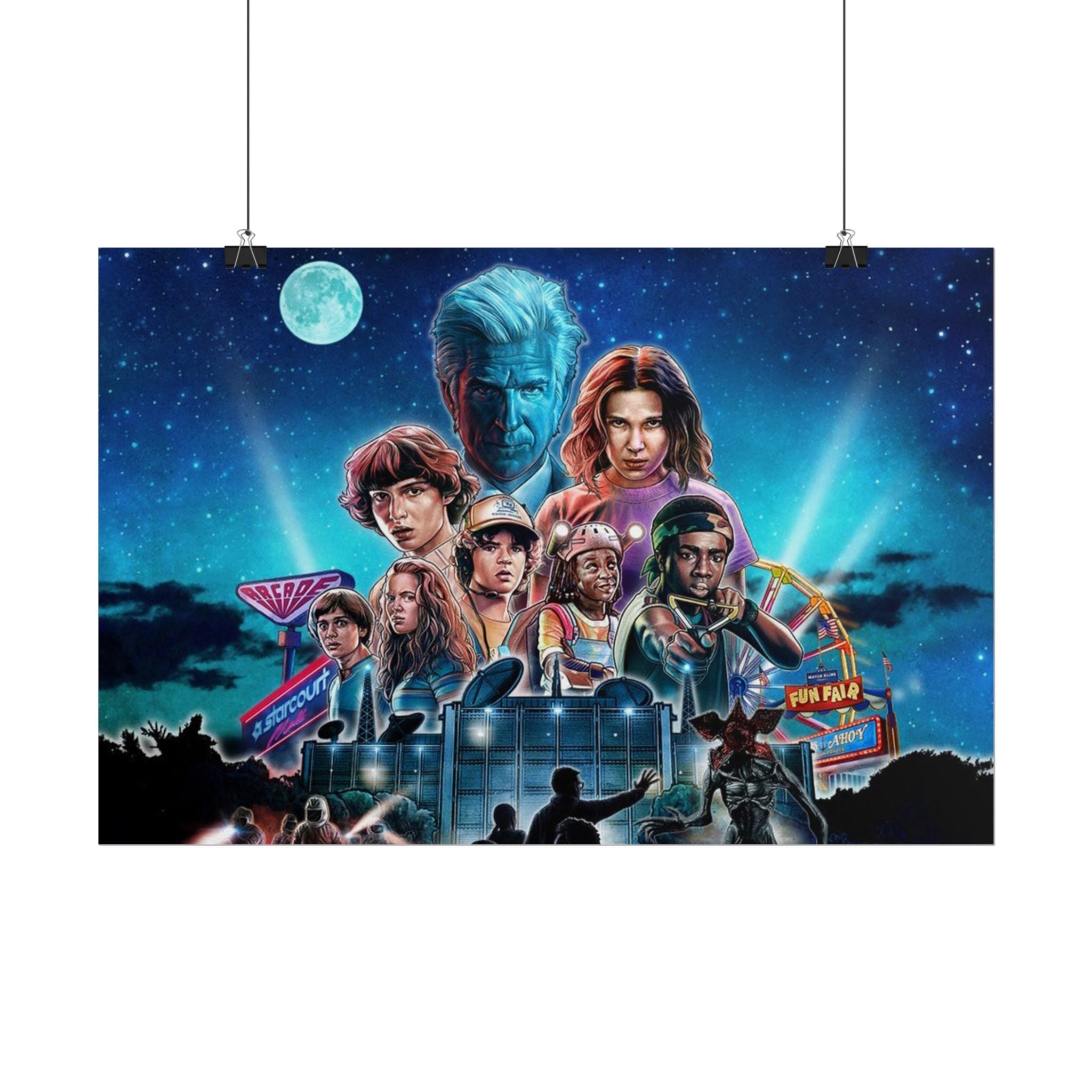 Stranger Things Cast Poster - Stranger Kids
