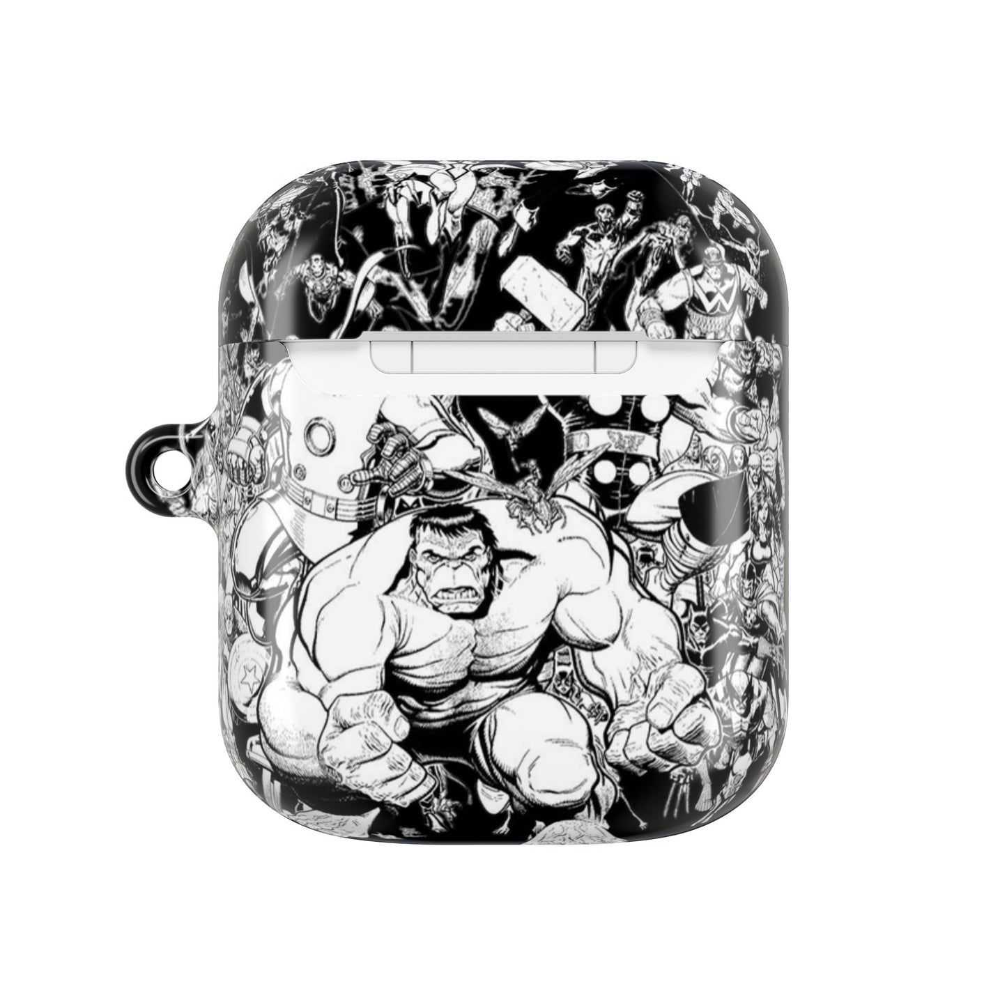 AirPod Hülle – Marvel Schwarz-Weiß-Stil