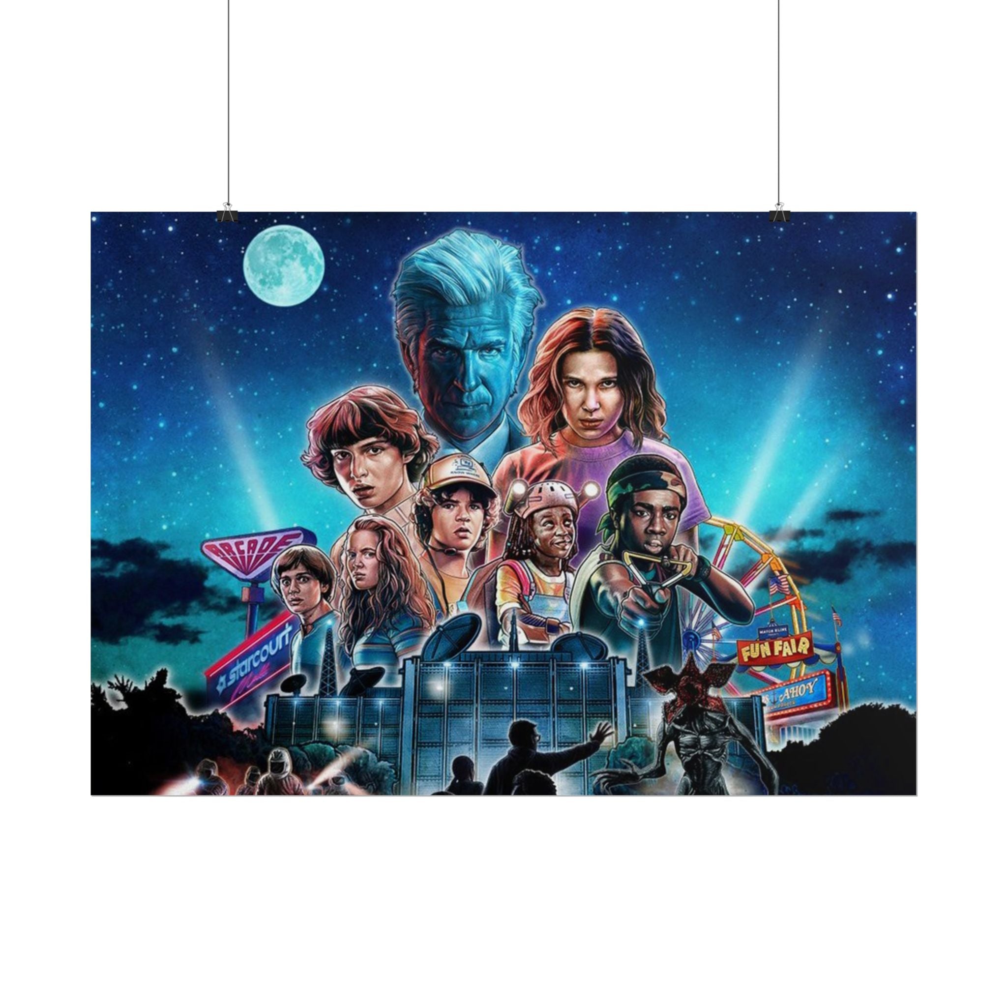 Stranger Things Cast Poster - Stranger Kids