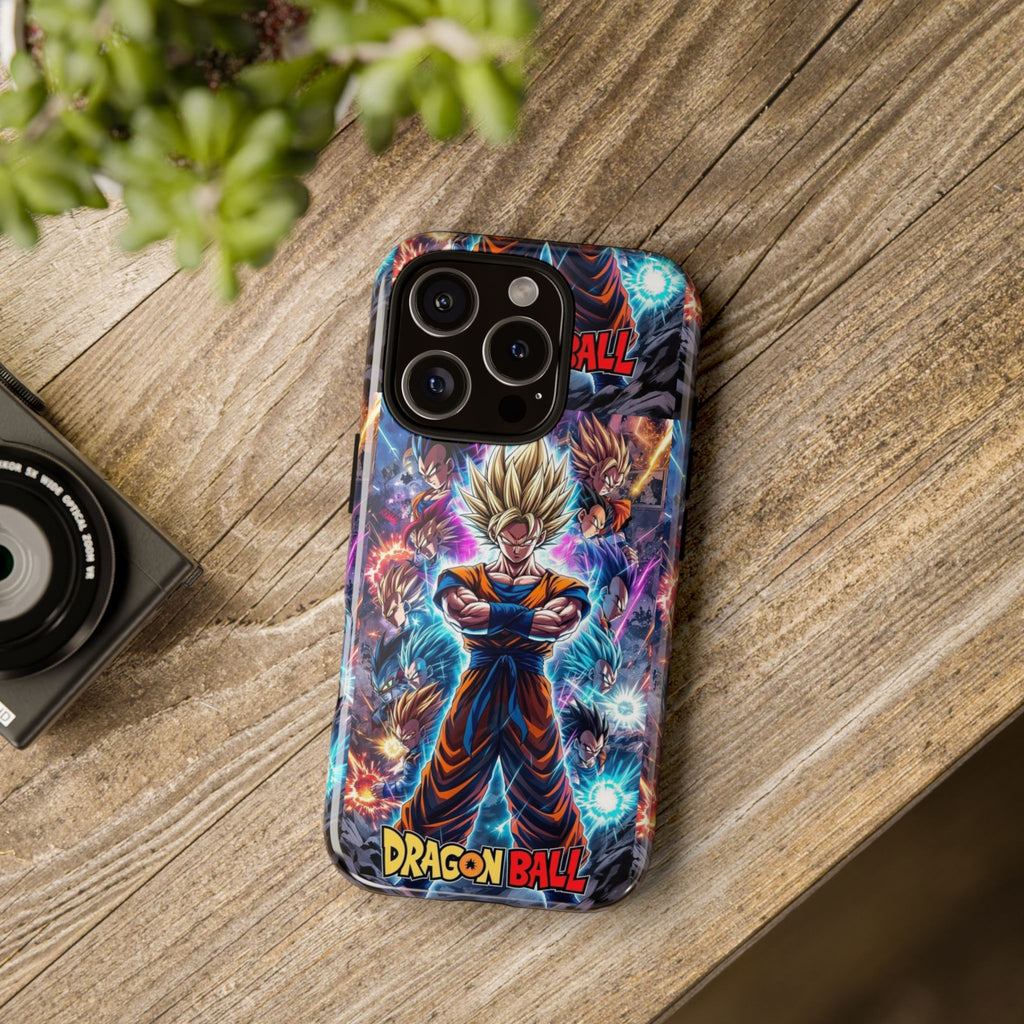 Dragon Ball Super Saiyan Phone Case — Goku Anime Tough Case