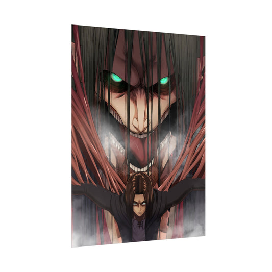 Attack Titan poster | Anime Wall Art | Eren Yeager | Collectors Edition