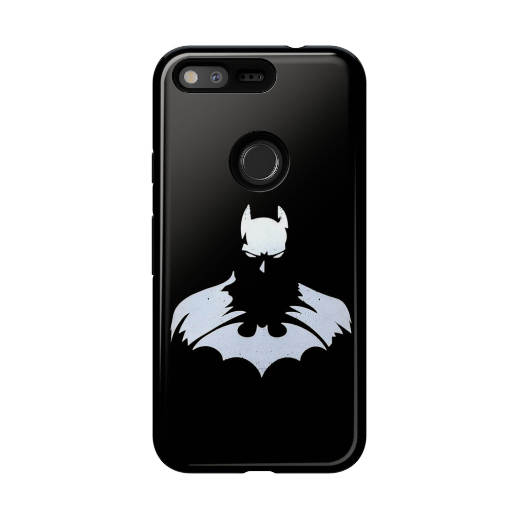 Batman Silhouette Tough Phone Case — Dark Knight Black Protective Cover