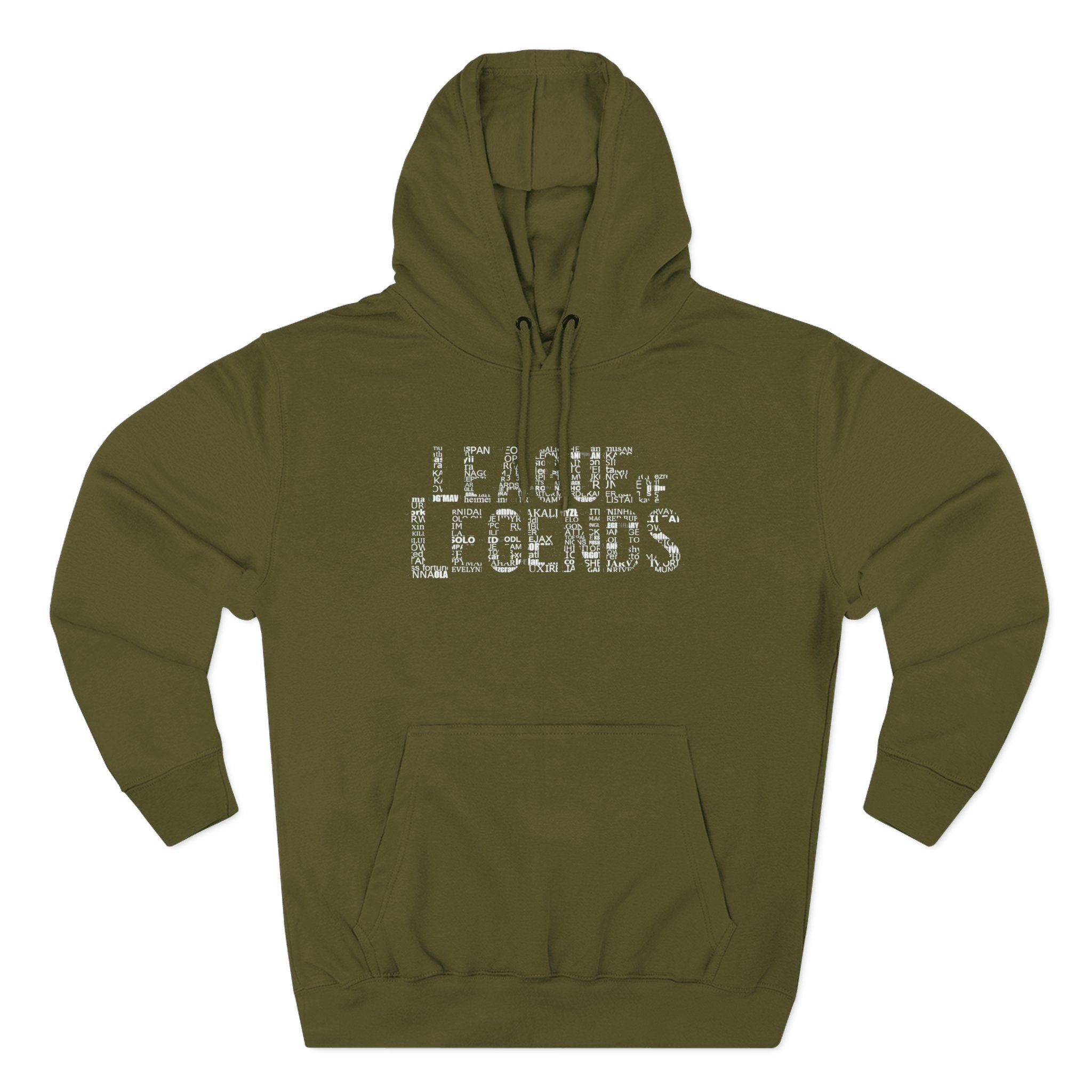 League of Legends Distressed Logo Hoodie - All Champion's names