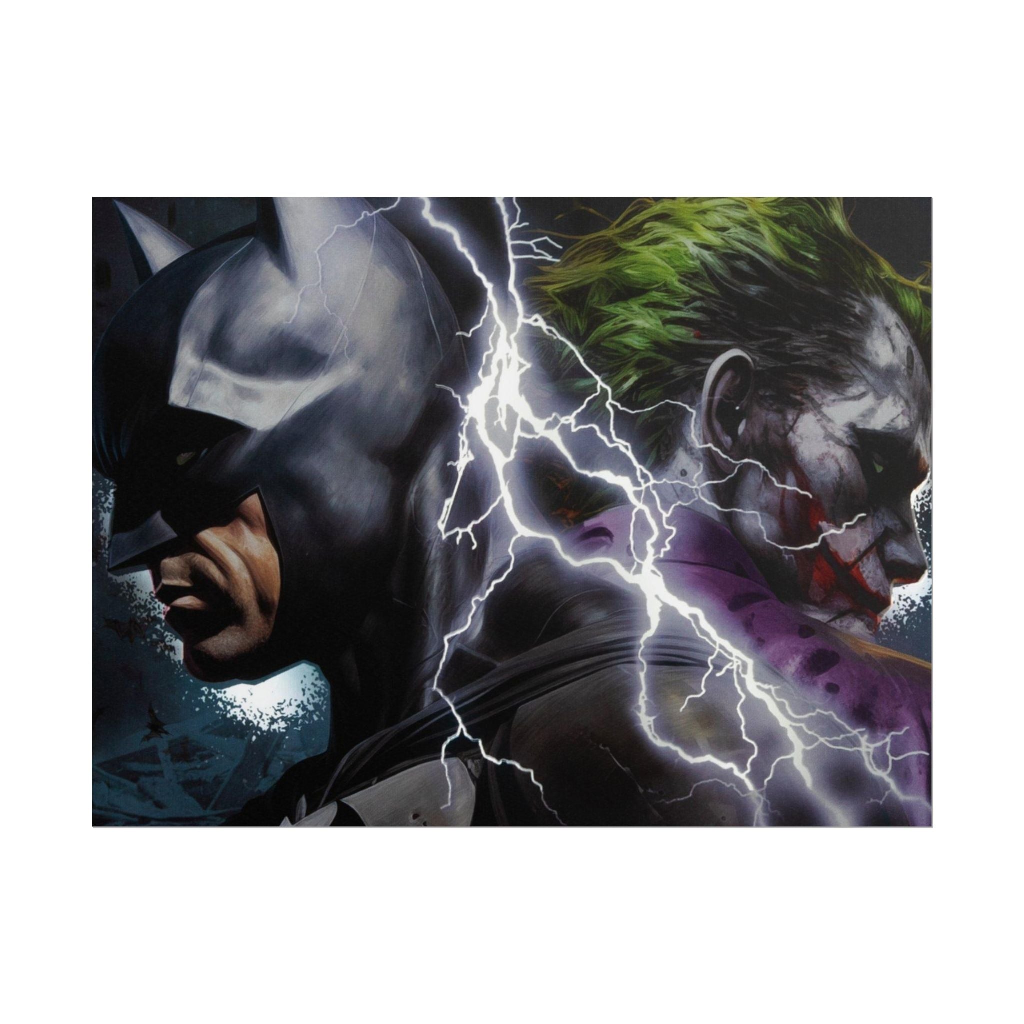 Batman vs Joker Lightning Poster