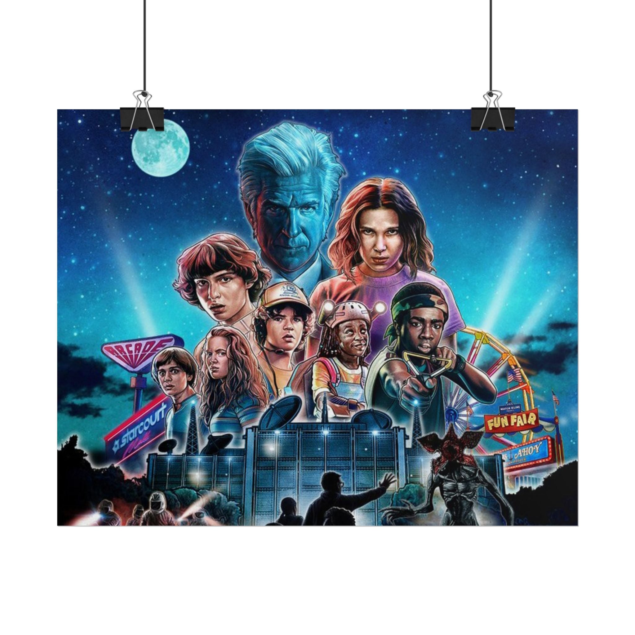Stranger Things Cast Poster - Stranger Kids
