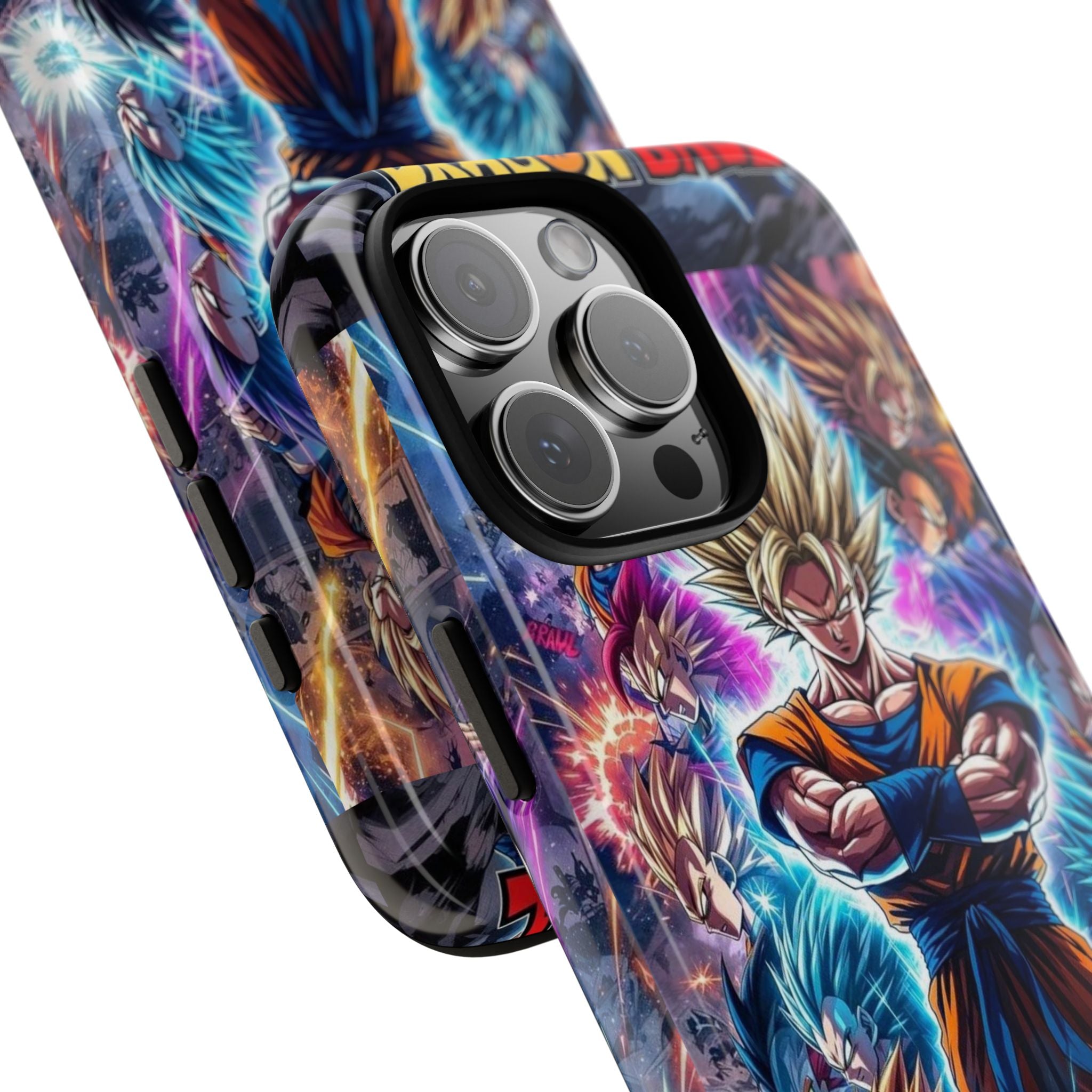 Dragon Ball Super Saiyan Phone Case — Goku Anime Tough Case