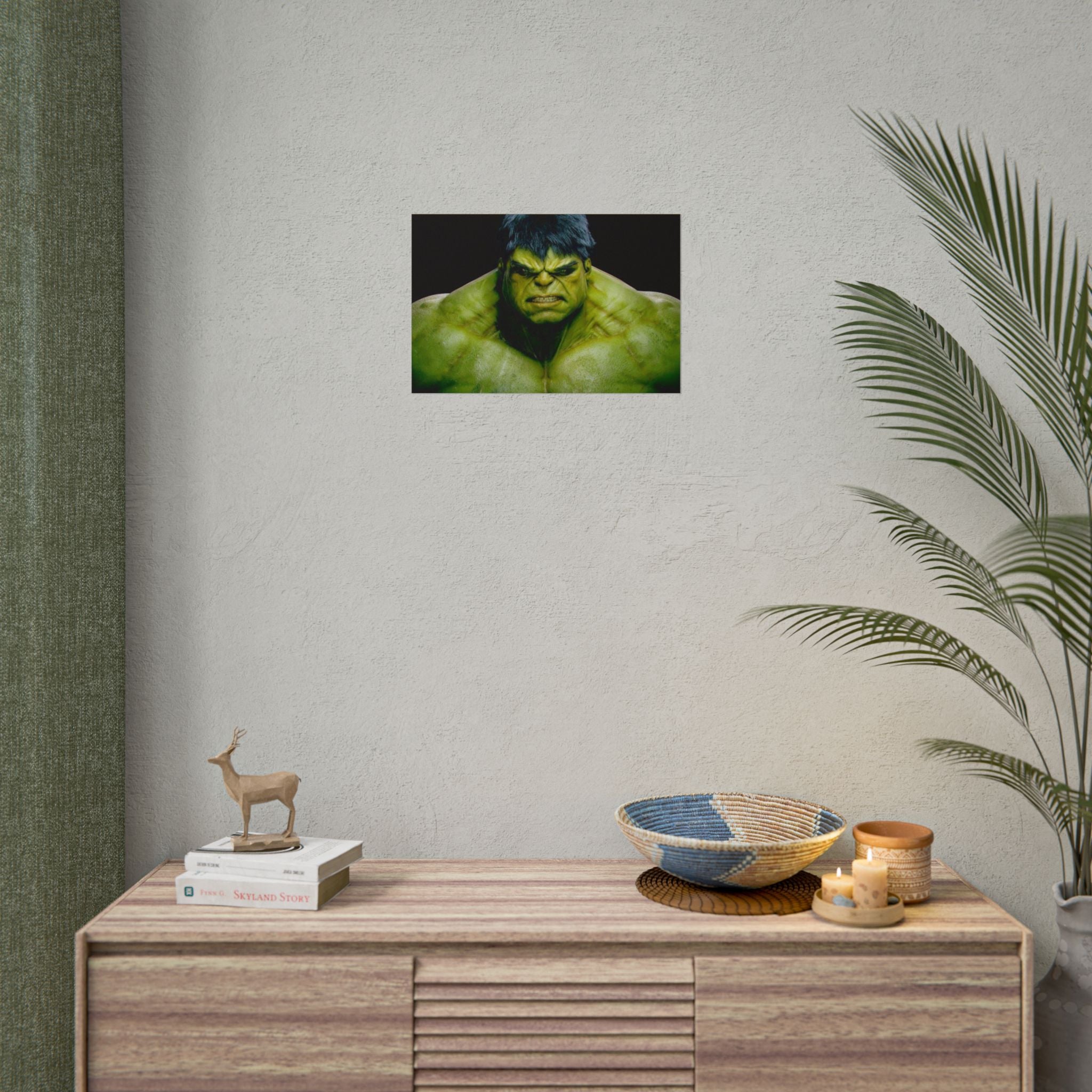 Hulk Lightning Poster — Marvel Vibrant Superhero Wall Art (Rolled Poster)