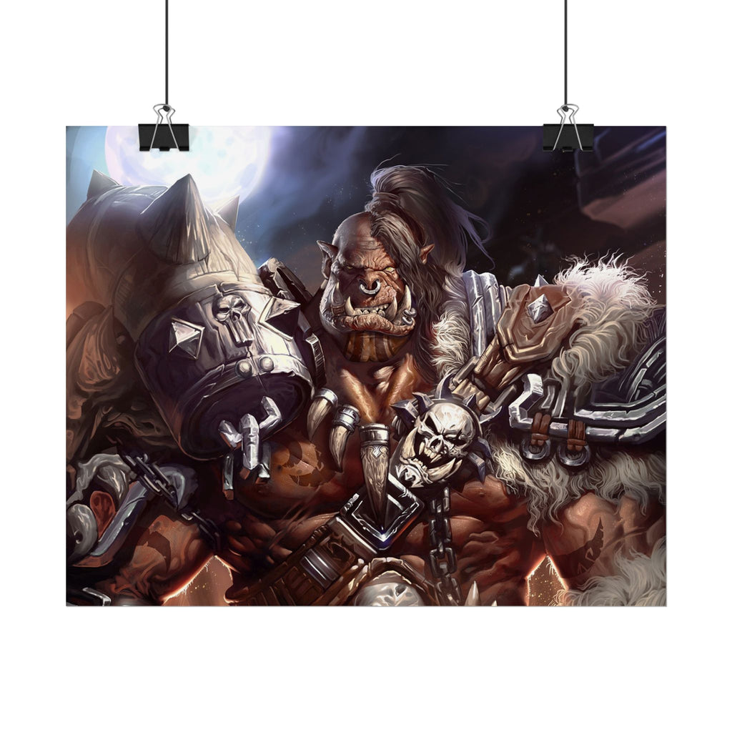 Garrosh Hellscream Fantasy Art Print - World of Warcraft
