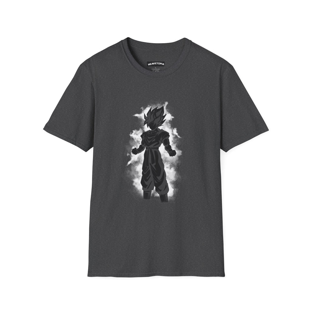 Silhouette Saiyan Power T-Shirt | Anime Aura Dragon Ball Goku