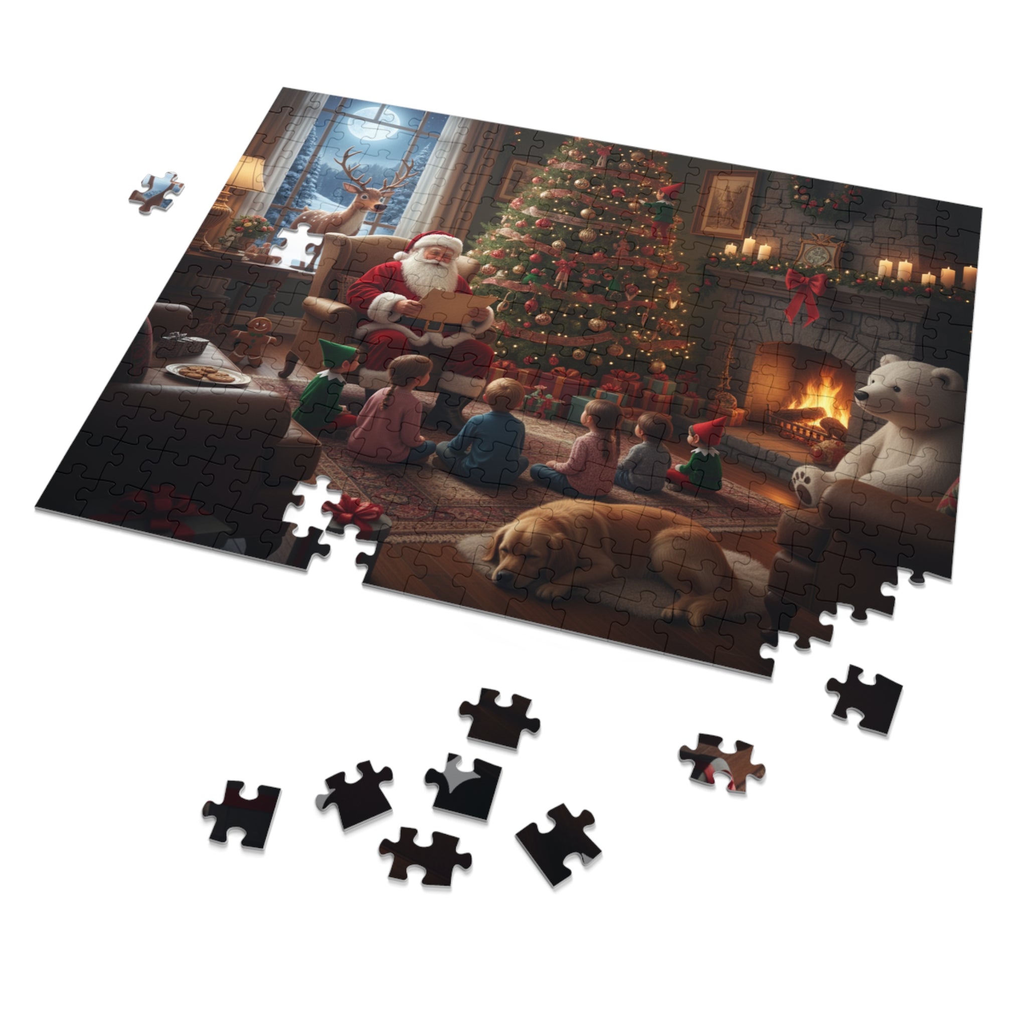 Cozy Christmas Jigsaw Puzzle for Holiday Family Fun Activity