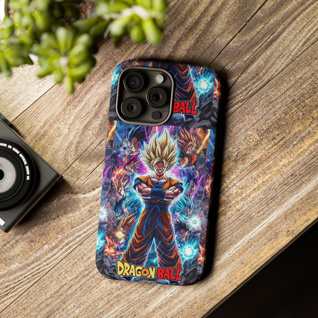Dragon Ball Super Saiyan Phone Case — Goku Anime Tough Case